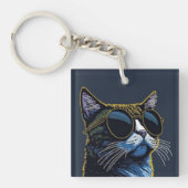 Cute Cat Acrylic Keychain (voorkant)