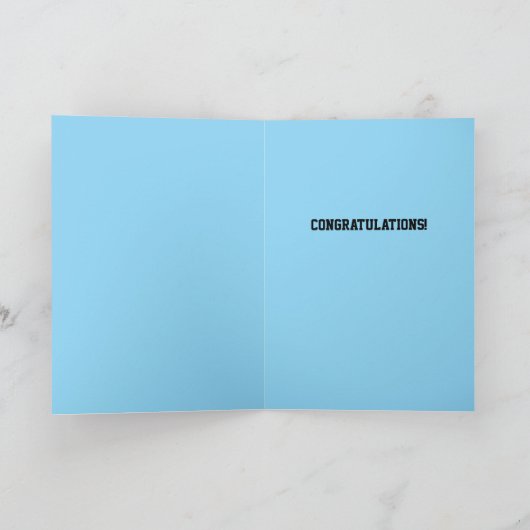 Cute Cat Afstuderen Kaart (Binnen)