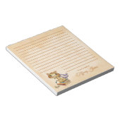 Cute Cat and Books Notitieblok (Schuin)