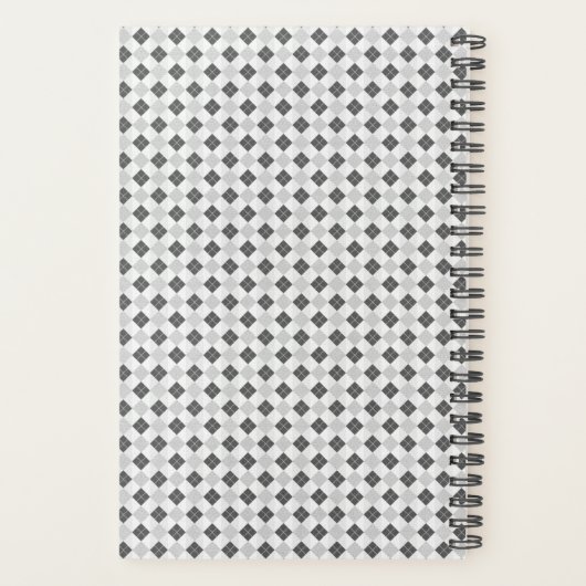 Cute Cat and Coffee Lover Personalized Planner (Achterkant)