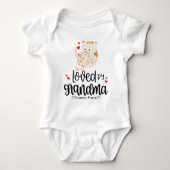 Cute Cat and Kat Hearts, geliefd bij oma Romper (Voorkant)