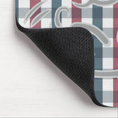 Cute Cat and Plaid Pattern Muismat (Hoek)