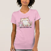 Cute Cat and Rabbit "I Need a Little Meow Time"  T-shirt (Voorkant)
