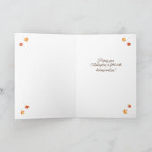 Cute Cat and Retro Pumpkins Happy Thanksgiving  Kaart (Binnen)