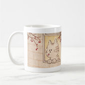 Cute Cat and Snowflake Mok, Winter Holiday Mok (Links)