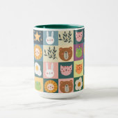 Cute Cat Animals Patch Mok (Midden)