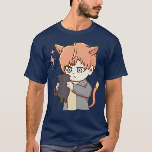 Cute Cat - Anime Otaku Girl Aesthetic Japan Cultur T-shirt