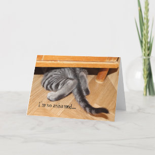 Cute Cat Apology Grapny Sorry zo geërgerd Kaart
