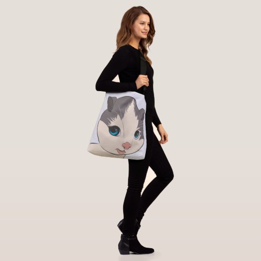 CUTE CAT ART KITTEN TAS PURSE (Op model)