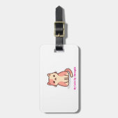 Cute Cat Art Luggage Tags Bagagelabel (Voorkant verticaal)
