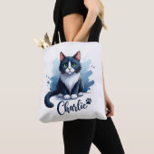 Cute Cat Artwork Tote – Gift for Cat Lovers Bag (Dichtbij)