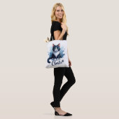 Cute Cat Artwork Tote – Gift for Cat Lovers Bag (Op model)