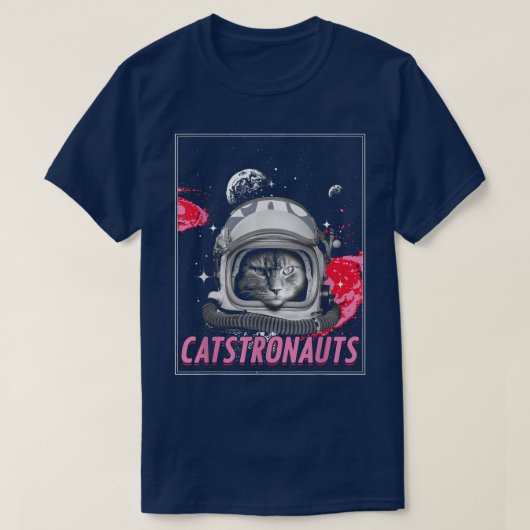 Cute Cat Astronaut Feline Space Pet Owner Science T-shirt (Design voorkant)
