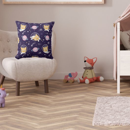 Cute Cat Astronaut Kussen