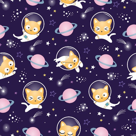 Cute Cat Astronaut Kussen