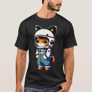 Cute Cat Astronaut T-shirt