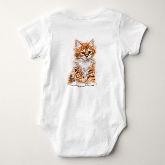 Cute Cat Baby Bodysuit (Achterkant)