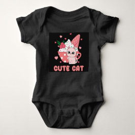 Cute Cat Baby Bodysuit