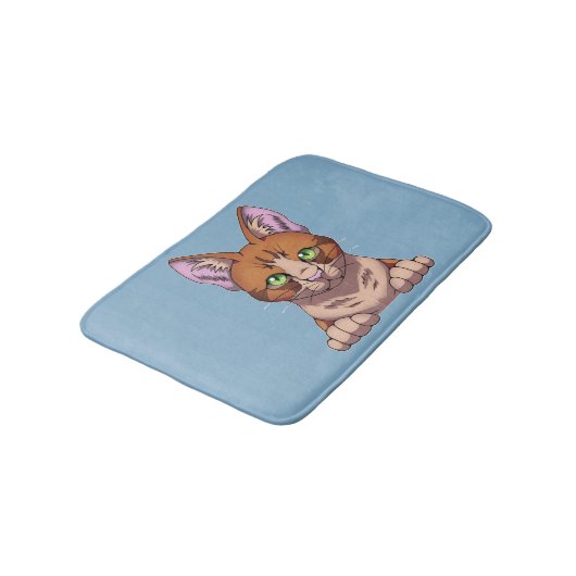 Cute Cat Badmat (Gekanteld)