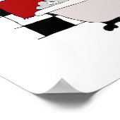 Cute Cat Bathroom Art Print (Hoek)