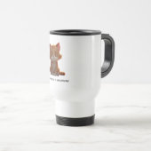 Cute cat - beautiful present for animal lover reisbeker (Voorkant rechts)
