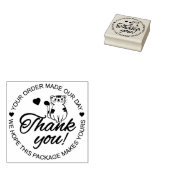 Cute Cat Bedankt Rubberstempel (Gestempeld)