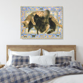 CUTE CAT-BETALING CANVAS AFDRUK (Insitu (Slaapkamer))