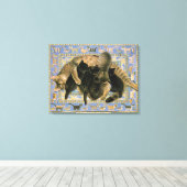 CUTE CAT-BETALING CANVAS AFDRUK (Insitu (Houten vloer))