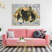CUTE CAT-BETALING CANVAS AFDRUK (Insitu (Woonkamer))