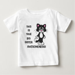 Cute Cat Big Sister Awesomeness Toddler Dress