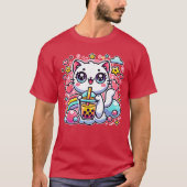 Cute Cat Bobaea Bubbleea Anime Kawaii Neko Gift Id T-shirt (Voorkant)