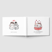 Cute Cat Bride en Groom Wedding Gastenboek (Volledig)
