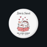 Cute Cat Bride en Groom Wedding Magneet<br><div class="desc">Op zoek naar een unieke huwelijksgunst of cadeau idee? Kijk niet verder dan deze Schattigee Cat Bride And Groom Trouwmagneten. Gemaakt met aandacht voor detail,  deze magneten zijn zeker om een glimlach op de gezichten van uw gasten te brengen. Een zoete herinnering om je speciale dag te herinneren.</div>