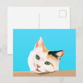 Cute Cat Briefkaart (Voorkant / Achterkant)