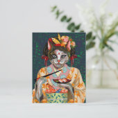 Cute Cat Briefkaart (Staand voorkant)