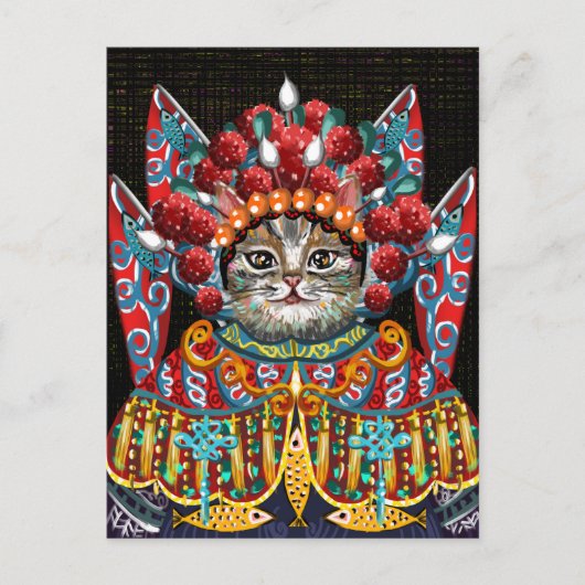 Cute Cat Briefkaart (Voorkant)