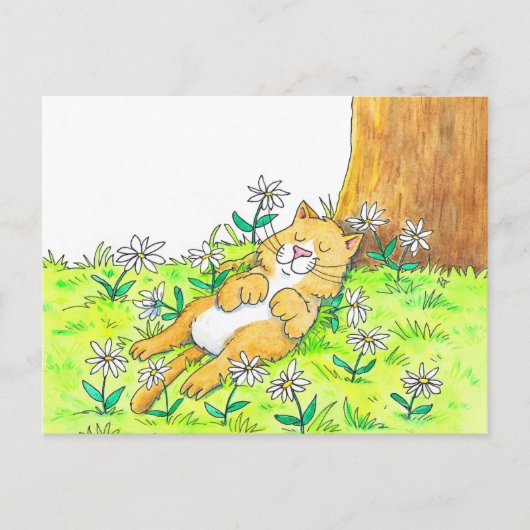 Cute Cat Briefkaart (Voorkant)