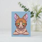 Cute Cat Briefkaart (Staand voorkant)