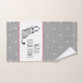 Cute cat, Butterflies, Polka Dots Bad Handdoek (Handdoek)