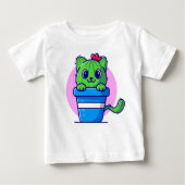 Cute Cat Cactus Cartoon (Voorkant)