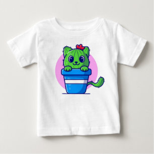 Cute Cat Cactus Cartoon