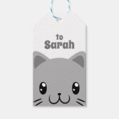 Cute Cat Cadeaulabel (Voorkant)
