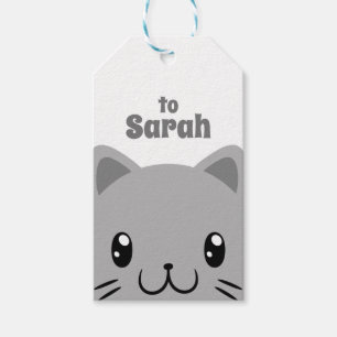 Cute Cat Cadeaulabel