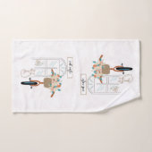 Cute Cat Cafe Handdoek (Handdoek)