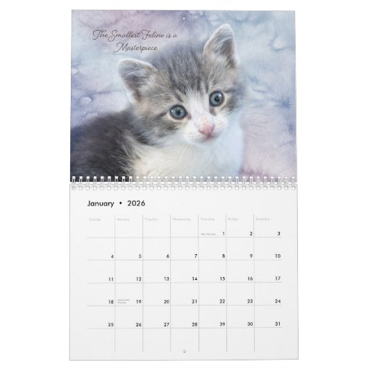 Cute Cat Calendar Kalender (Jan 2026)