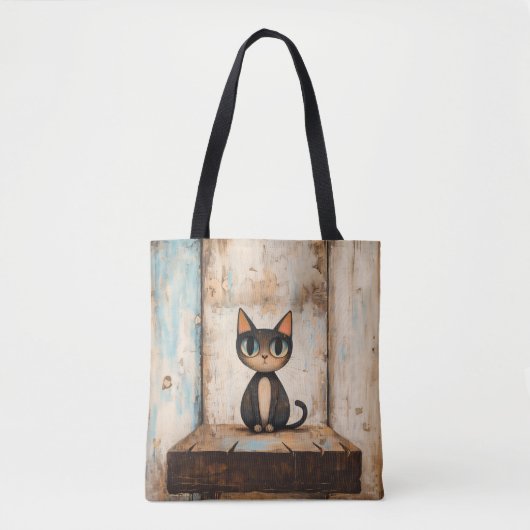 Cute Cat Canvas tas (Voorkant)
