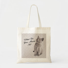 Cute Cat Canvas tas