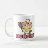 Cute Cat Cartoon Chef Pink Funny Kinder Partij Koffiemok (Links)