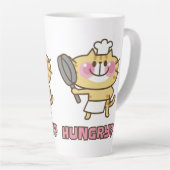 Cute Cat Cartoon Chef Pink Funny Kinder Partij Latte Mok (Rechterhoek)