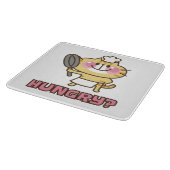 Cute Cat Cartoon Chef Pink Funny Kinder Partij Snijplank (Hoek)